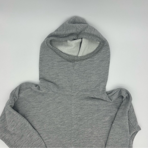 HOMAGE HUSTLE Women's Over Sized Mock Neck Pullover Hoodie Gray Small - Picture 3 of 9
